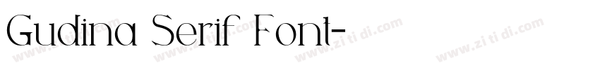 Gudina Serif Font字体转换